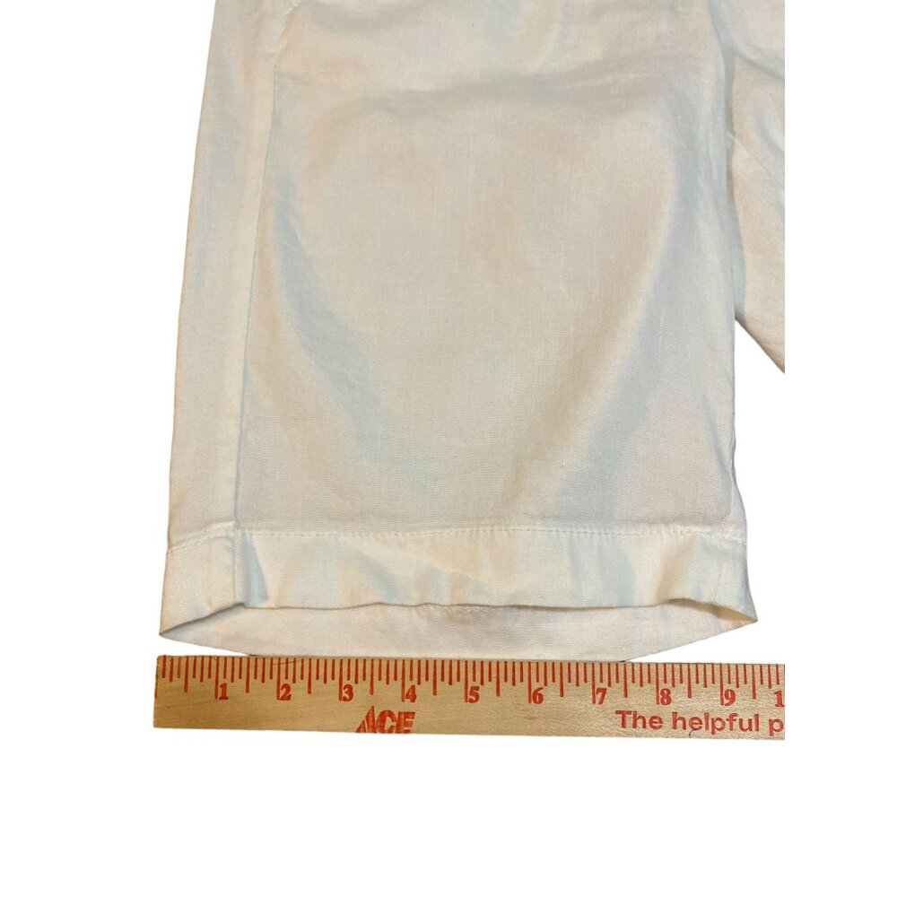 Ann Taylor Shorts Womens 0 NEW White Linen Blend - Picture 13 of 13
